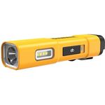 Dewalt USB-C DCL183-XJ Taschenlampe, 1.000 lm, starkem Magneten und Haken, gelb
