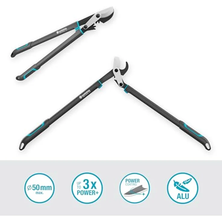 Gardena Astschere EnergyCut Pro L, Bypass-Schneidprinzip, für grünes, frisches Holz – Bild 2