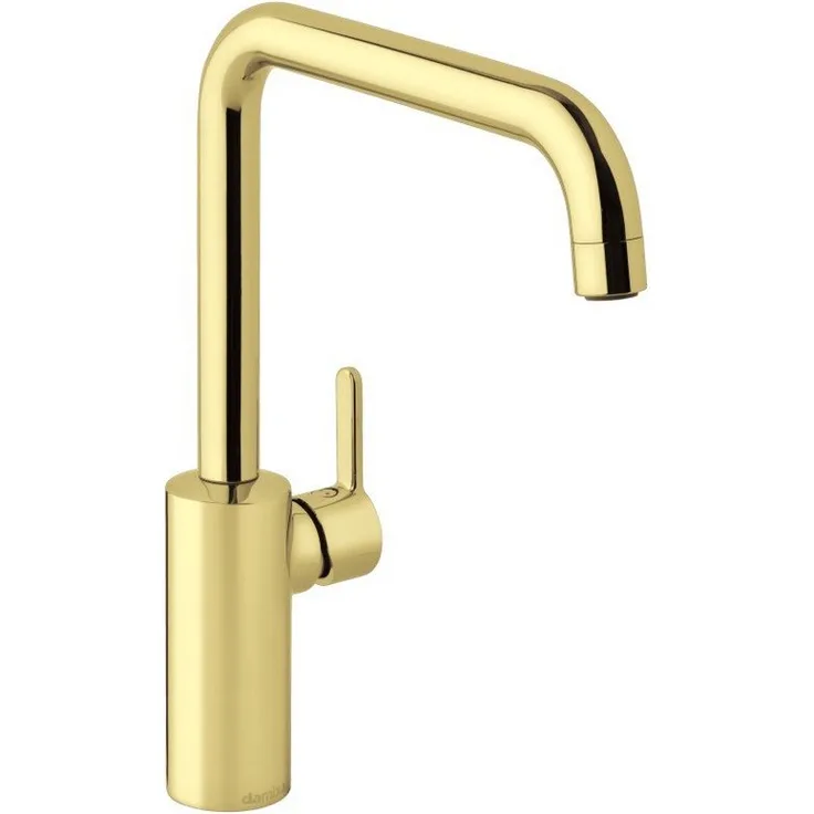 Damixa Silhouet Spültischarmatur, Edelstahlmessing, 120° Schwenkbegrenzung, Keramikkartusche, Wasserverbrauch max. 8 l/min, 7408677