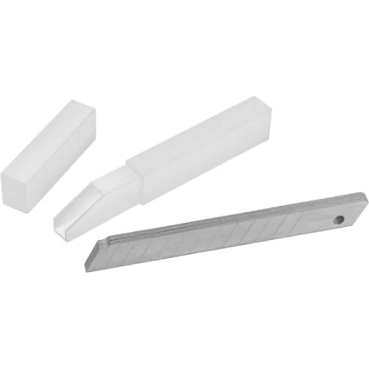 WORKPRO WP212001 Messerklinge 9 mm, 10er Set, hochfeste Trapezform aus SK5 Karbonstahl für starke Schnittarbeiten – Bild 3