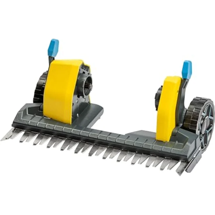 Gloria Rasen- und Kantenschneider FineCut - Zubehör für MultiBrush | Rasenmäher-Aufsatz Ergänzung für Mähroboter | XXL- Schnittbreite 36 cm, Gelb – Bild 1