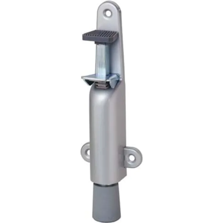 FORMAT KWS 1026 Türfeststeller, 30 mm Hub mit grauem Gummistopfen, Stahlgehäuse, für Türgewicht bis 40 kg