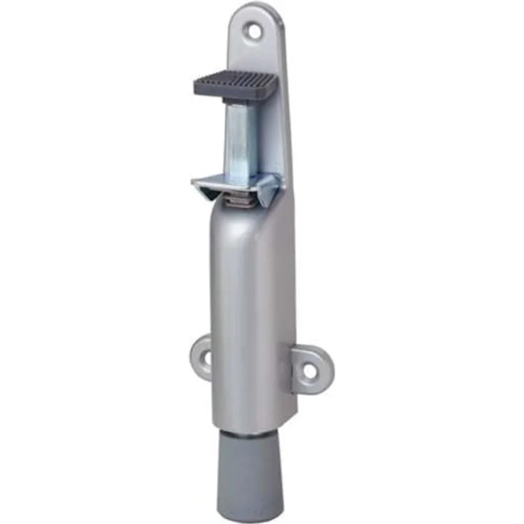 FORMAT KWS 1026 Türfeststeller, 30 mm Hub mit grauem Gummistopfen, Stahlgehäuse, für Türgewicht bis 40 kg – Bild 1