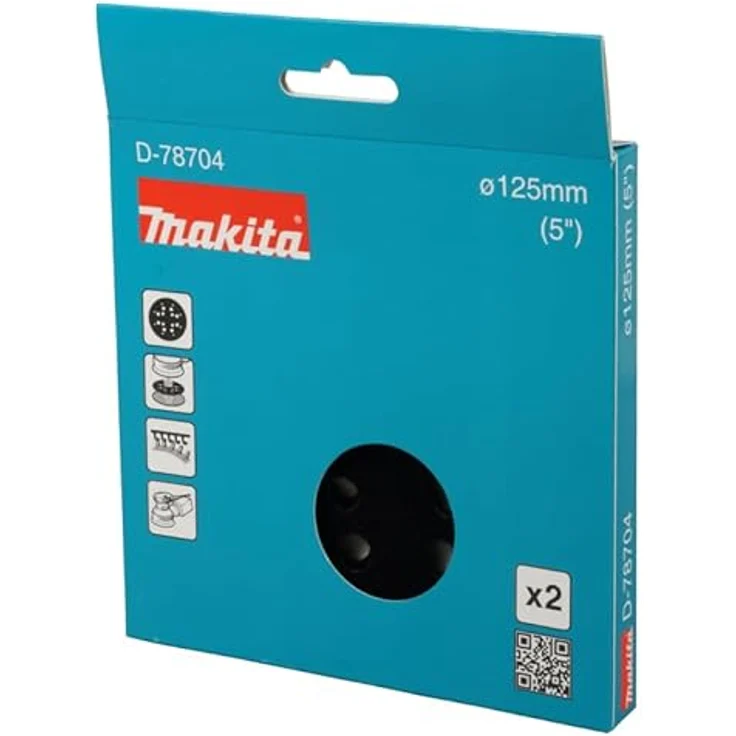 Makita Schleiftellerschutz 125mm mit Klettverschluss, robust, für Schleifmaschinen, schwarz – Bild 5