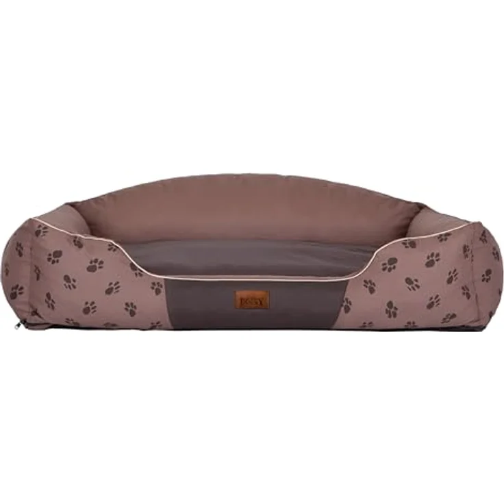 DOGGY HobbyDog Hundesofa mit Pfoten, King 84 x 65 cm, Hellbraun, Strapazierfähiges Nylon-Gewebe, Schmutz- und fleckenabweisend – Bild 2