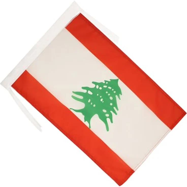 AZ FLAG Libanesische Flagge 30x45 cm aus 100D Polyester, mit Kordel und verstärkten Ecken – Bild 2