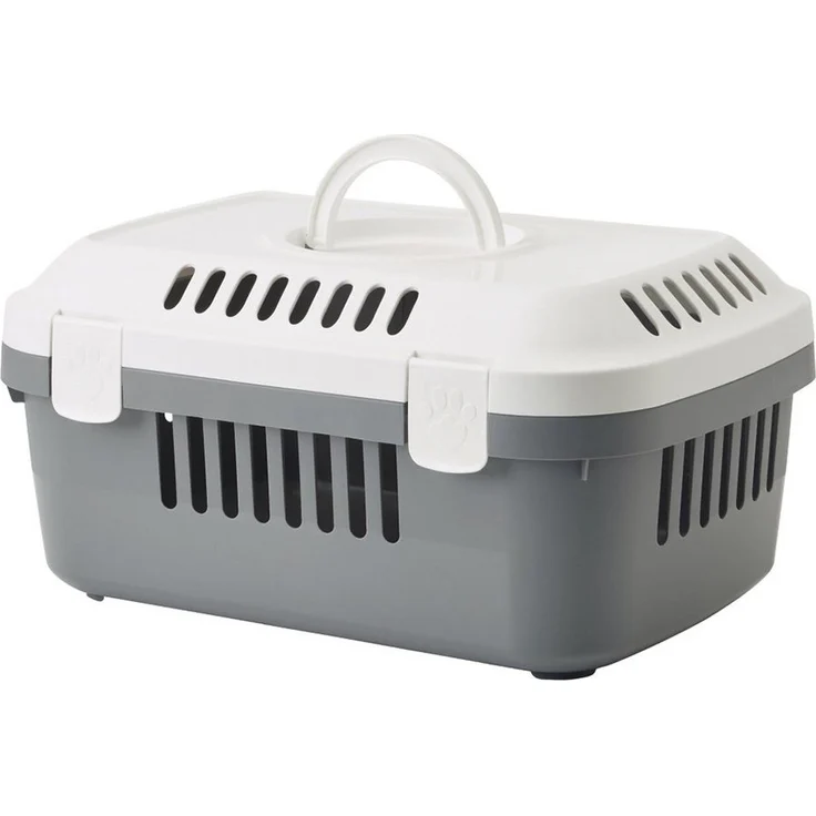 Nobby Tiertransportbox Transportbox Discovery Compact grau, Leichtgewicht mit max. Belastbarkeit von 5 kg – Bild 1