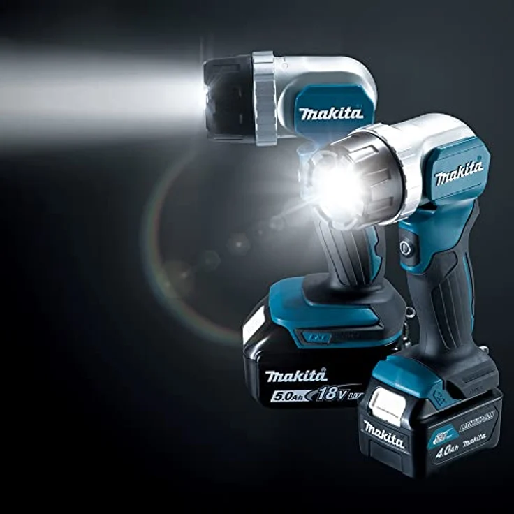 Makita DEADML808 DML808 LED-Taschenlampe, 18 V, Schwarz, Blau, Silber – Bild 3