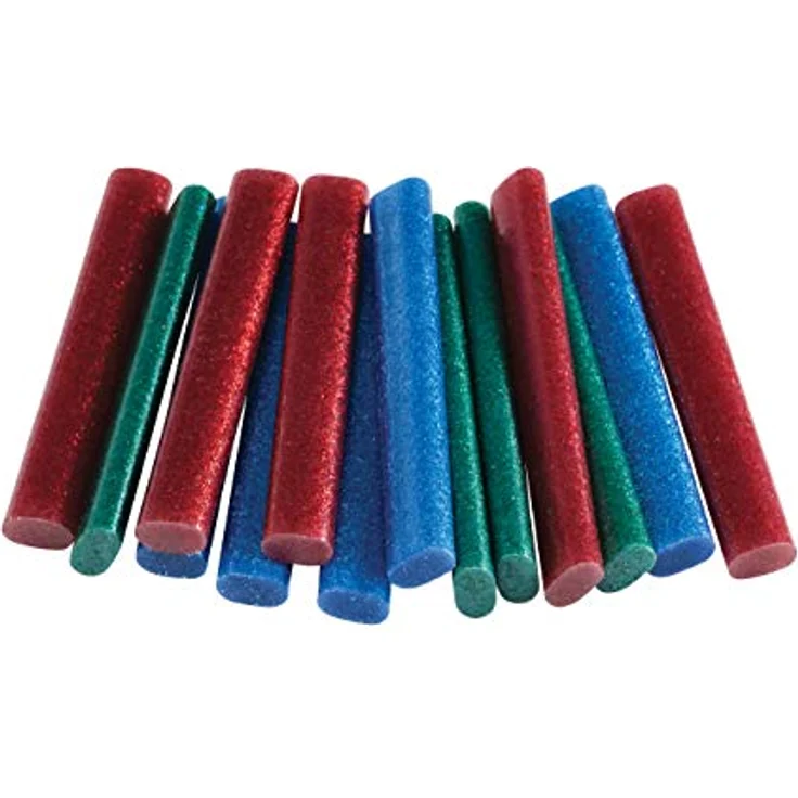 Rapid Klebepatronen für Heißklebepistole EG130, 125 g, glitzernd in Rot/Grün/Blau, ideal für hitzeempfindliche Materialien – Bild 3