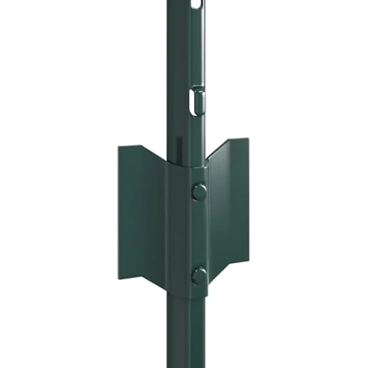 vidaXL Zaunpfosten U-Kanal, 5 Stück, 40 cm, grün, wetterbeständiger Stahl, einfache Montage – Bild 4