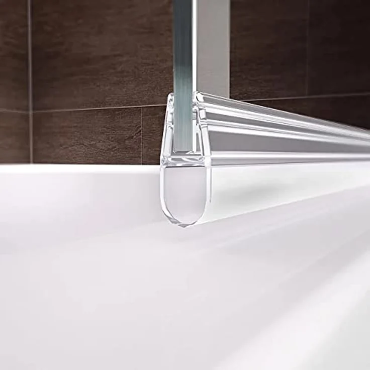 Schulte Badewannenfaltwand Komfort, 5 mm Sicherheitsglas, pendelbar, 70x130 cm, Chromoptik – Bild 6