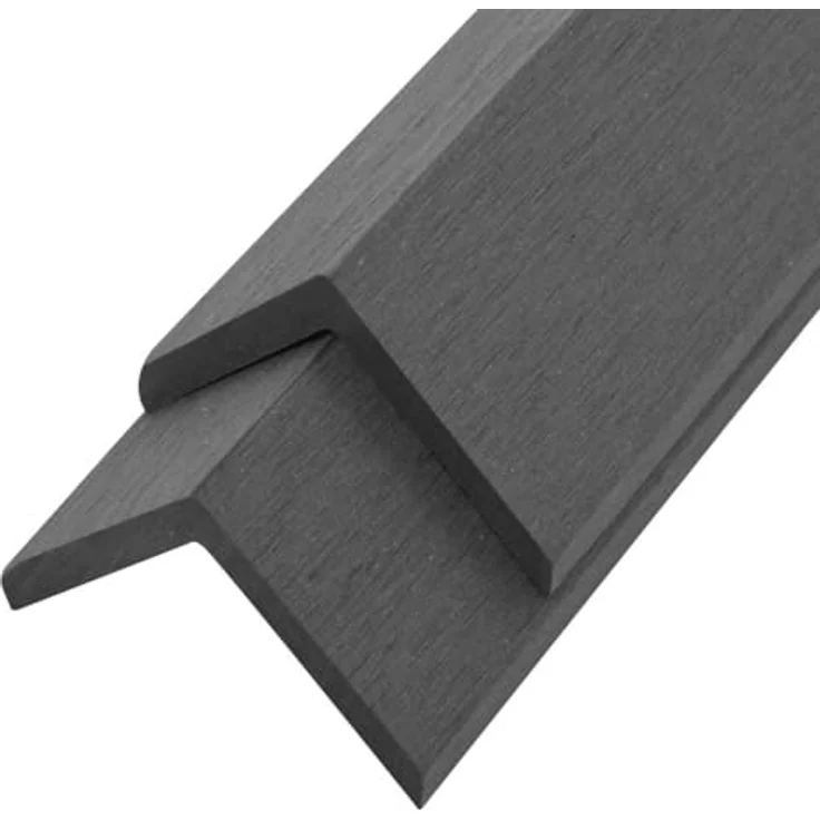 Terrassen-Winkelleisten 5 Stk. WPC 170 cm Grau – Bild 2