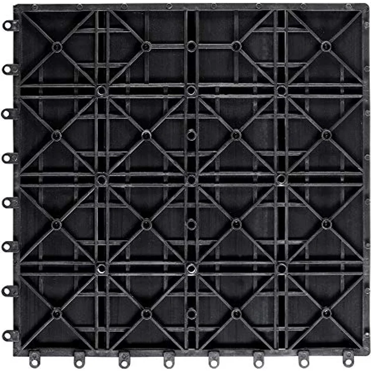 Casaria WPC Fliesen 55x Klassik Anthrazit Holzfliesen 30x30cm – Bild 10