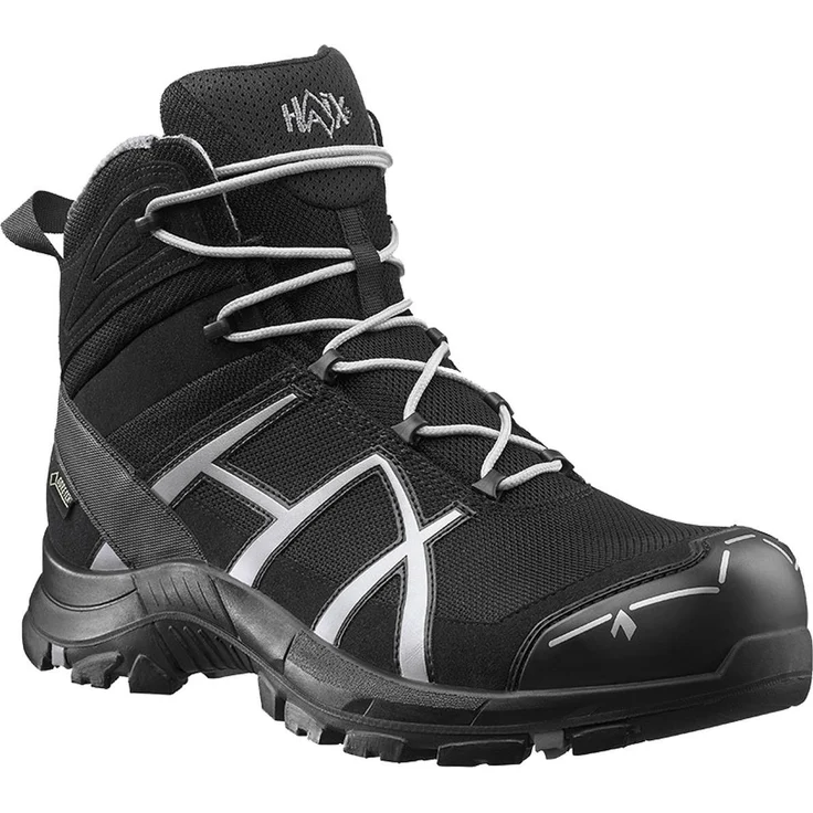 Haix Black Eagle Safety 40 Mid, S3 Sicherheitsschuhe, wasserdicht und atmungsaktiv, Größe 35