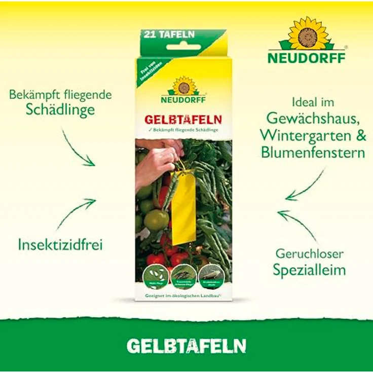 Neudorff Gelbtafeln (kleinformatig) 7,50 x 20 cm – Bild 3