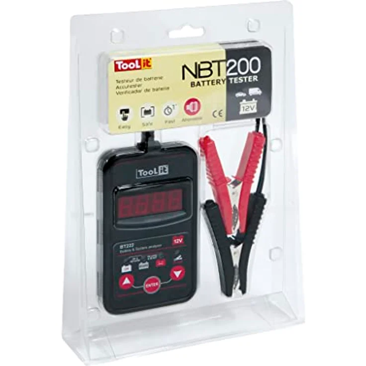 Toolit Batterietester Toolit NBT200 Kfz-Batterietester, Batterieüberwachung 50 cm - Einfach zu bedienender Tester für schnelle und präzise Testergebnisse – Bild 2