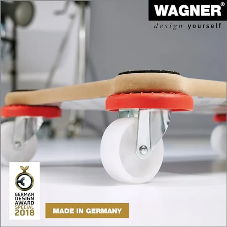 WAGNER Transportroller Möbelhund, Transporthilfe mit 200 kg Tragkraft, 52 x 32 x 10,5 cm, MDF mit Spezialbeschichtung, Anti-Rutsch-Pads, Schutzprotektoren, Made in Germany – Bild 5