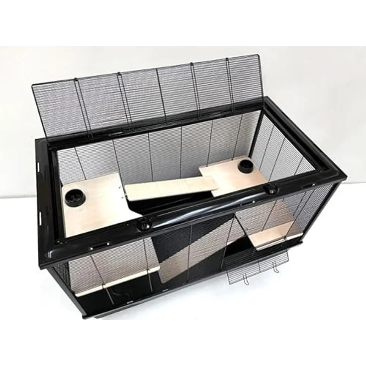 Ollesch Mega Hamsterkäfig Mäusekäfig Nagerkäfig 100 x 54 x 61 cm mit Zubehör – Bild 3