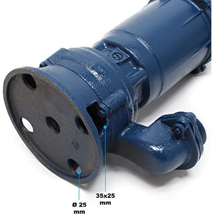 Wiltec Schmutzwasserpumpe 550 W Tauchpumpe mit 10.000 l/h Fördermenge inkl. 20 m Schlauch Pumpe – Bild 4