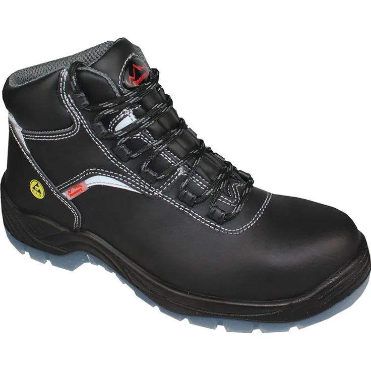Remisberg Sicherheitsstiefel Arona-ESD S3, rindleder, metallfrei, schwarz, Größe 43, EN20345/EN ISO 61340-5-1