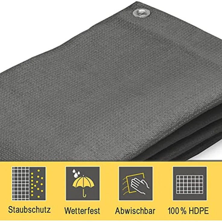 Sol Royal SolVision HDPE Balkonumspannung HB2 300x90cm Anthrazit – Bild 5