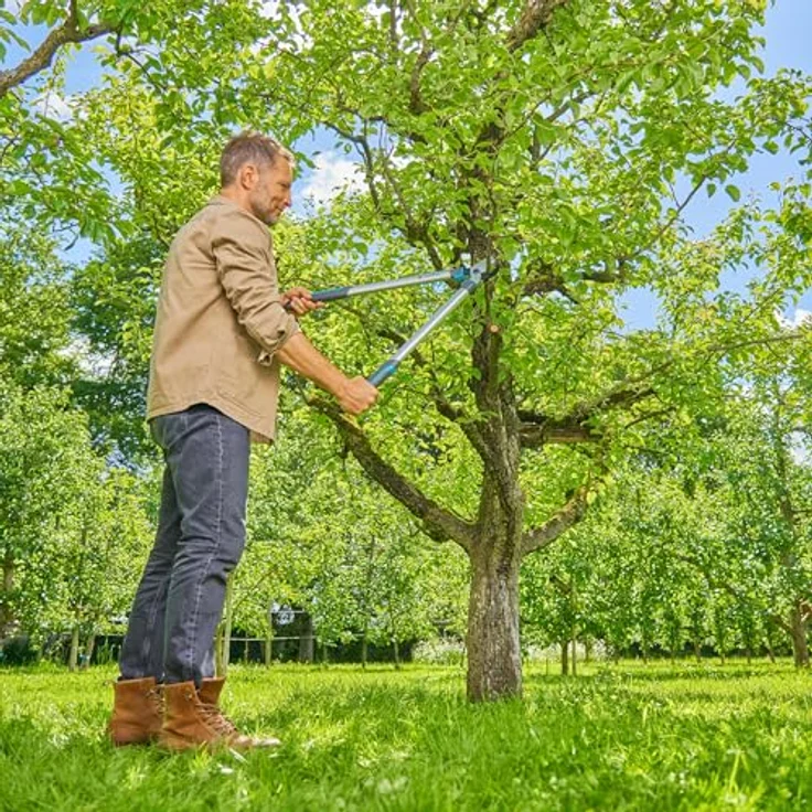 GARDENA Astschere EasyCut L, Bypass-Schneidprinzip für frisches Holz, ergonomisches Design - 45 mm Schnittdurchmesser, 680 mm Länge – Bild 6