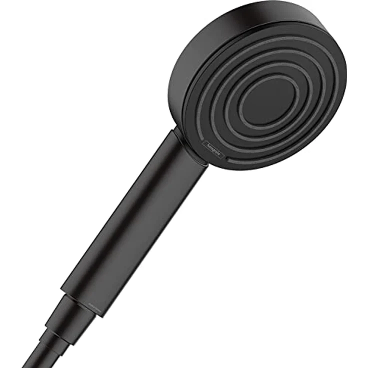 hansgrohe Duschkopf Pulsify S, Duschbrause 1 Strahlart, Antikalk-Funktion, Mattschwarz, Kunststoff – Bild 1
