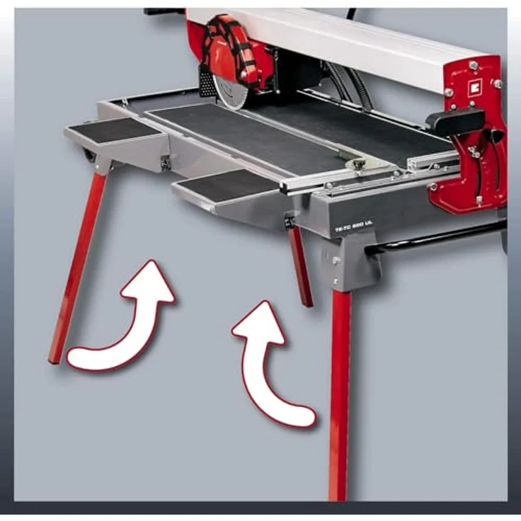Einhell Radial-Fliesenschneidmaschine TE-TC 920 UL (lange Schnittlängen, Laser als optische Schnitthilfe, schwenkbares Sägeblatt, höhenverstellbar) – Bild 3