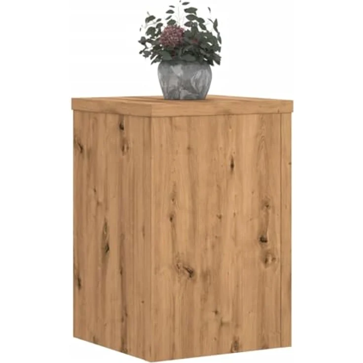 vidaXL Blumenständer 2 Stk. Artisan-Eiche, Pflanzenständer aus Holzwerkstoff, 20x20x30 cm, stabil und langlebig, geeignet für Innenräume – Bild 3