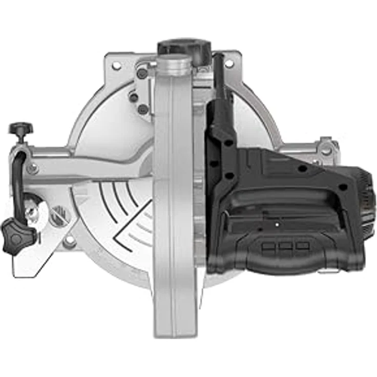 Güde Kappsäge GKS 2134.1, 1100 W, schwenkbarer Kopf bis 45°, Schnittbereich 60 x 120 mm, inkl. Staubfangsack & HM Sägeblatt – Bild 4