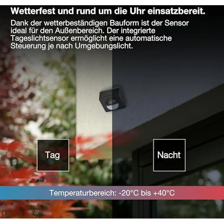 Osram Smart+ WiFi Outdoor Motion Sensor, Bewegungsmelder mit 9 m Reichweite, wetterfest, solarbetrieben, kompatibel mit Google Home und Amazon Alexa – Bild 5