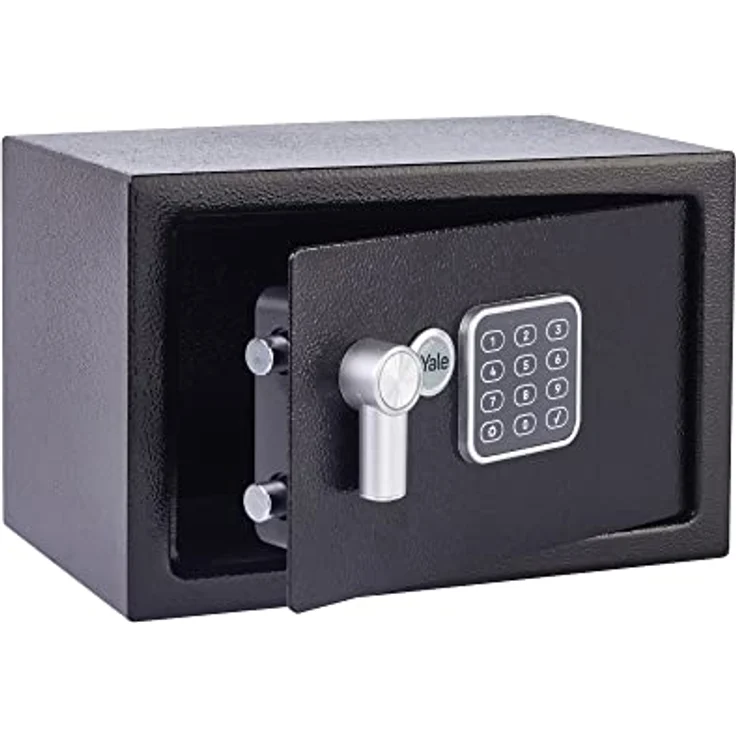 Yale YSV/200/DB2 Small Value Safe, Digital Keypad, LED Light Indicators, Steel Locking Bolts, Emergency Override Key, Wall and Floor Fixings, Black Finish, 8 Litre Capacity 20 x 31 x 20 cm – Bild 4