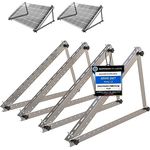 kupi 2 Sets Solarpanel Halterung Balkonkraftwerk | Solarmodule bis 114cm | Verstellbar 0-90°, Aluminiumlegierung, robuste Konstruktion