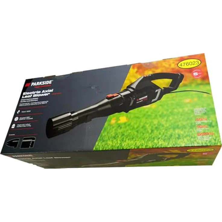 PARKSIDE PERFORMANCE® Elektro-Laubbläser Elektro-Axial-Laubbläser »PPELB 1650 A1«, inkl. Rund- und Flachdüse, 1650 W, 2 Geschwindigkeiten, blau – Bild 5