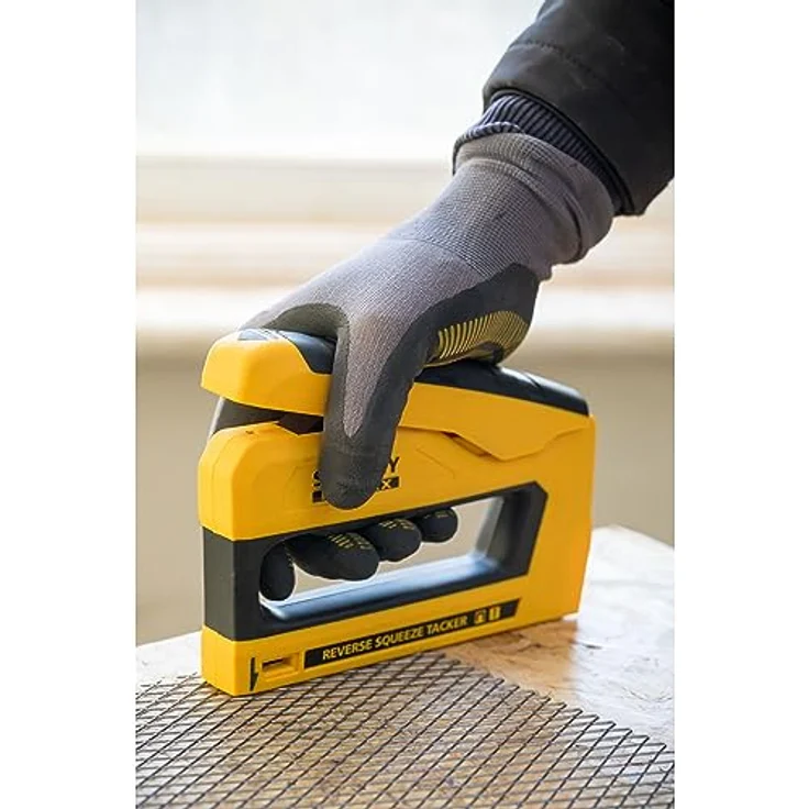 Stanley by Black & Decker Handtacker FMHT0-80551, 25% weniger Kraftaufwand, Nylon-Verbundmaterial, Schwarz – Bild 5