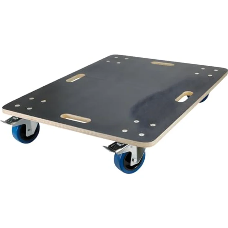 ecd germany Transportroller mit 2x Feststellbremse, 60x80 cm, belastbar bis 800 kg – Bild 2