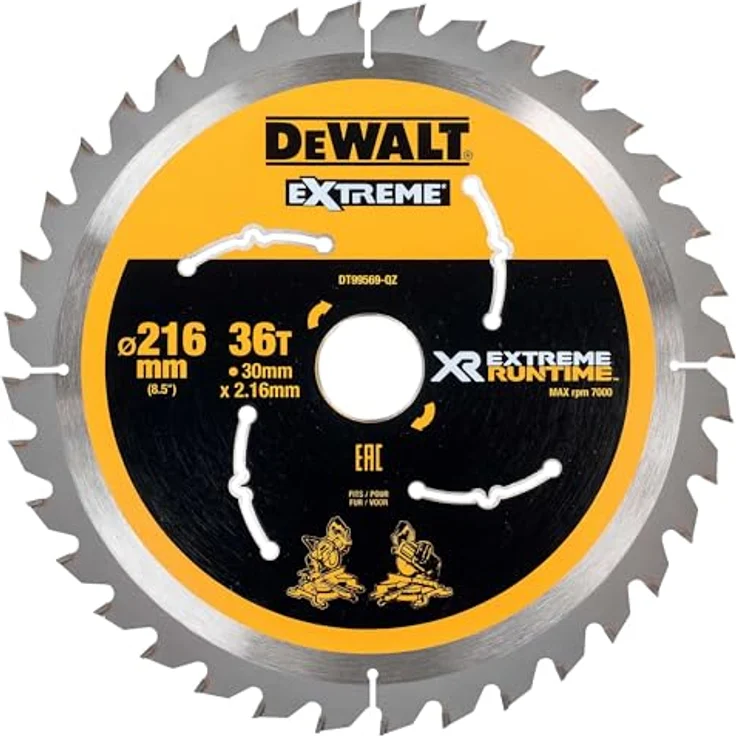 Dewalt XR Extreme Runtime Kreissaegeblatt statisch, 1 Stück, 216-30 mm 36 WZ-FZ, DT99569-QZ – Bild 2