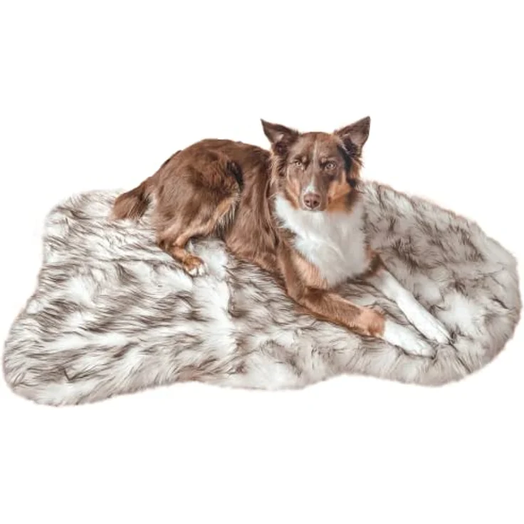Wahre Tierliebe® Hundebett Relax - Das Original mit echter Matratze - waschbar, Hundekissen, Hundekorb, Flauschiges Hundebett für große, mittelgroße & kleine Hunde – Bild 1