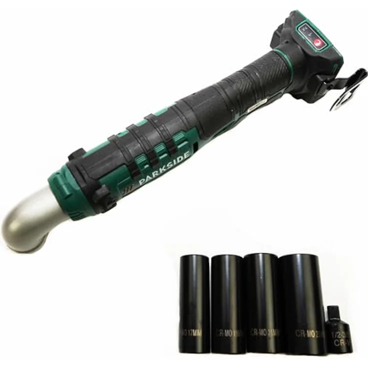HEADNMORE® Bundle mit PARKSIDE® 20V 1/2 Zoll Akku Winkelschlagschrauber PAWS 20 A1 inkl. 2x4Ah Akku und HEADNMORE® Schlüsselanhänger, LED-Arbeitsleuchte, 76 Nm Drehmoment – Bild 4
