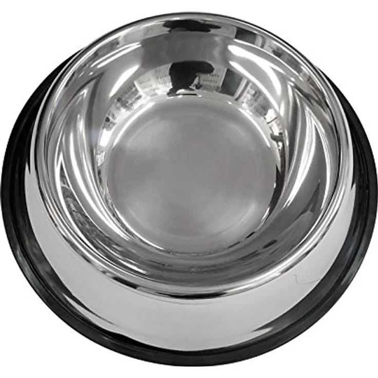 Scarlet pet | Hundenapf »Bowl« mit Rutschsicherung; Edelstahl mit Gummirand; für Wasser oder Futter; in diversen Größen; einzeln oder Paar (2 x 18 cm) – Bild 3
