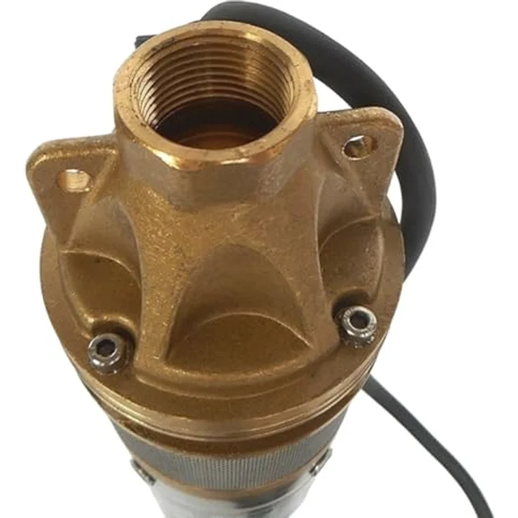 CHM GmbH® Brunnenpumpe 4 Zoll, 0,75 kW, 2800 L/h, 6,1 Bar, Edelstahlgehäuse, inkl. Motorschutz, für Zisterne – Bild 5