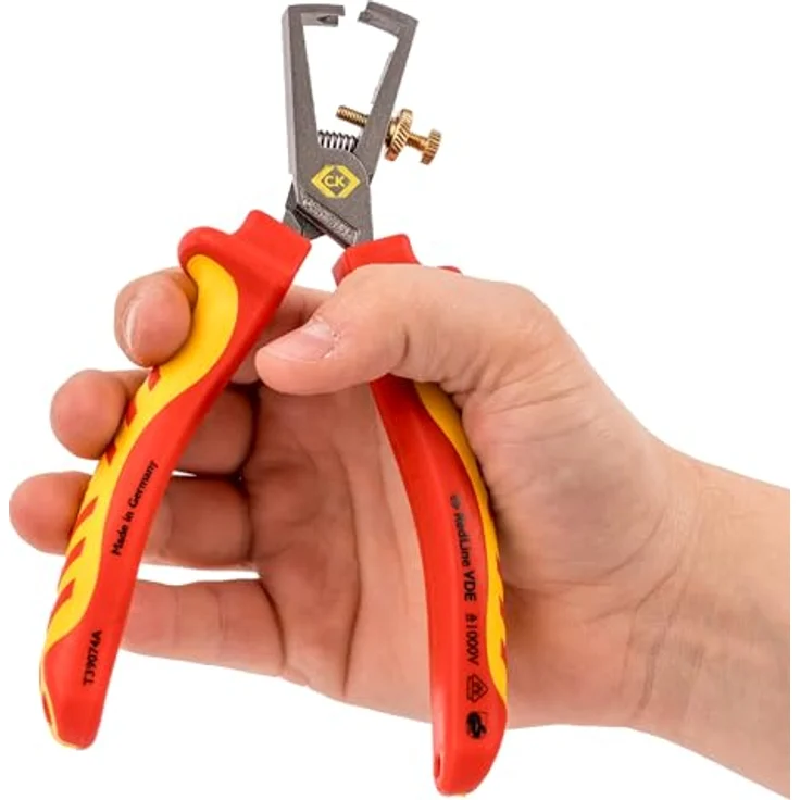 C.K RedLine VDE Abisolierzange, 160 mm mit verbessertem Griffdesign, VDE-geprüft bis 10.000 V, für sichere Arbeiten bis 1.000 V – Bild 2