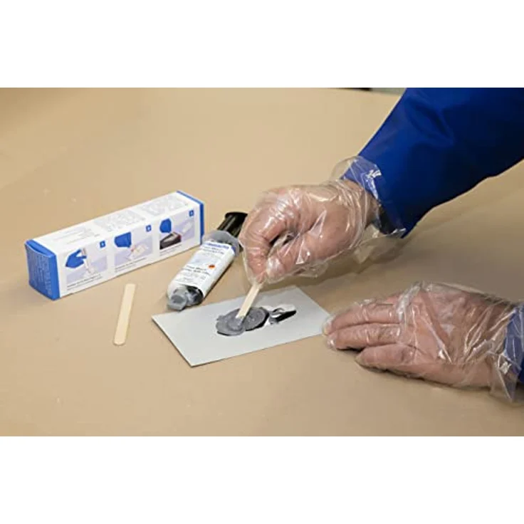 WEICON Fast-Metal, 2-Komponentenkleber für Spaltfüllungen, 24 ml, Flüssigmetall Epoxidharzkleber – Bild 3