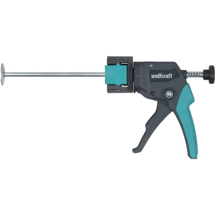 wolfcraft MG 300 Kartuschenpresse COMPACT 4357000 Kompakte Silikonspritze zum Verfugen mit Silikon, Klebstoff & Acryl Kartuschenpistole für 310ml Kartuschen – Bild 2