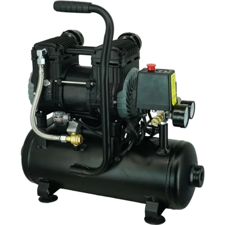 TrutzHolm Silent Flüsterkompressor 9L, ölfrei, 900 W, 57 dB(A), max. 8 bar, inkl. Zubehör – Bild 3