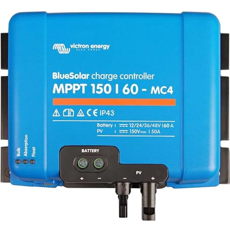 Victron Energy BlueSolar MPPT MC4 150V 60 Amp 12/24/36/48-Volt Solar Laderegler, Batteriespannung: 12/24/48V, Bluetooth-Funktion – Bild 1