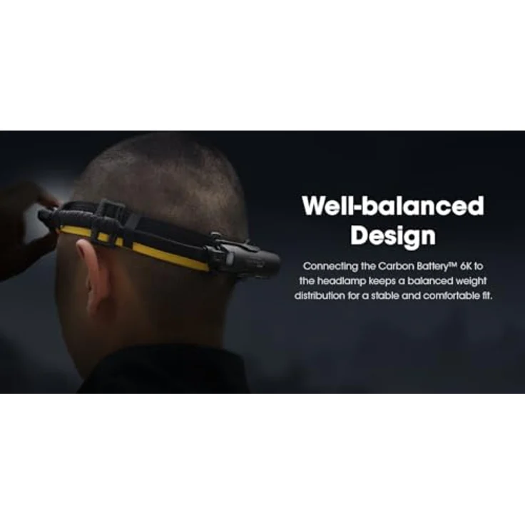Nitecore Carbon Battery™ 6K Extended Headlamp Runtime Kit, leichtes Taschenlampen-Zubehör mit 6000 mAh Lithium-Ionen-Akku und USB-C Ladeanschluss – Bild 7