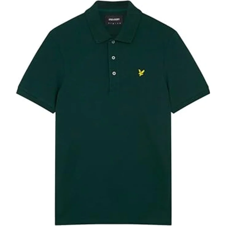 Lyle & Scott Poloshirt Basic Herren, Pique Baumwolle, Vintage-Kollektion, 3-Knopfleiste, klassischer Adler-Logo – Bild 5