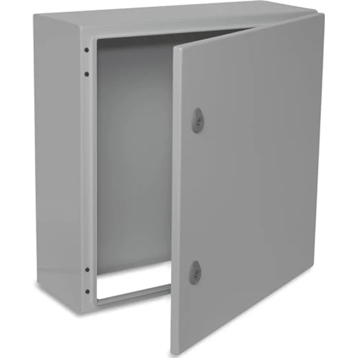 BOXEXPERT Treva Verteilerkasten Außen IP66, Stahlblech 500x500x200mm, wasserdicht, grau, robust mit IK10 Schlagfestigkeit – Bild 1