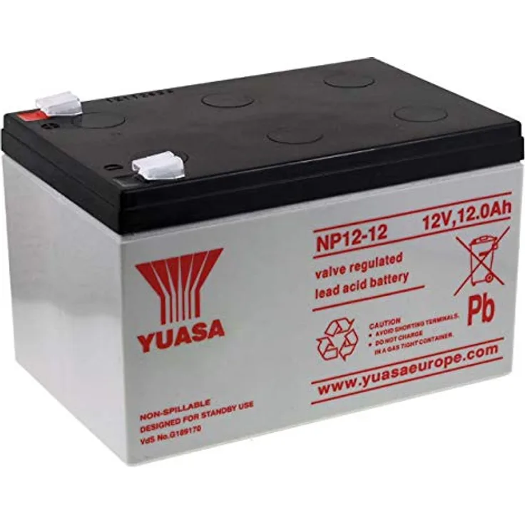 Yuasa Original Bleiakku NP12-12 Vds, Lead-Acid, 12V